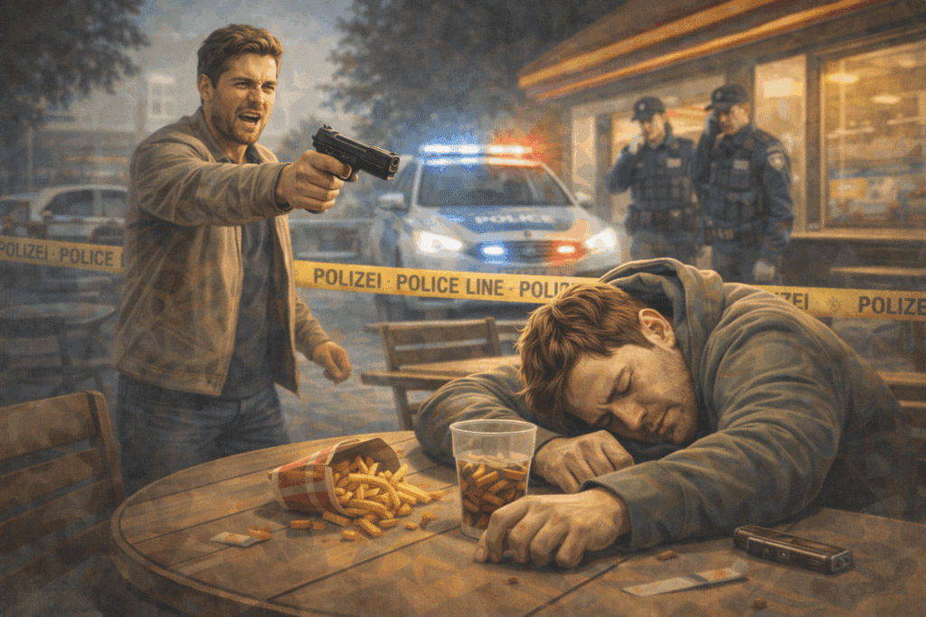 Tödlicher Streit um Pommes – Mann erschießt eigenen Freund